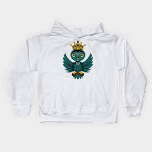 mecha cyborg  king of green bird Kids Hoodie